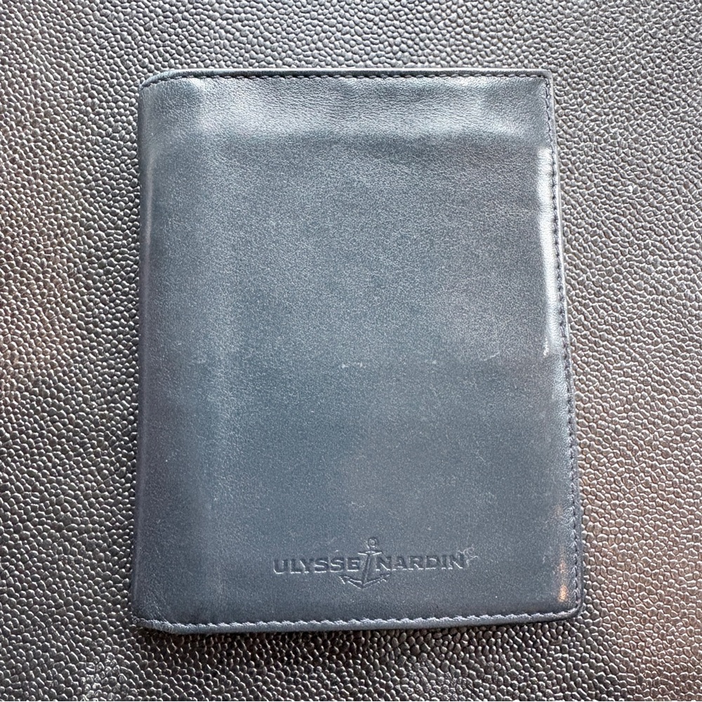 Ulysse Nardin Dark Gray Leather Card Holder
